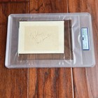 Frank Sinatra   Sammy Davis Jr    Psa   Autograph Card Signed    rat Pack  Duo