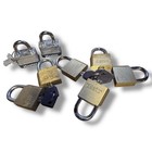 Lot Padlocks  W Keys Tested Work 6 Vtg First Watch Brass 2 Master Lock Storage
