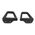 For 1993-2002 Gm Camaro Firebird Black Ebony Slotted Seat Belt Guide Loops Pair