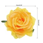 30 Pcs Rose Flower Hair Clips 4 Inch Flower Hair Pins Flower Brooch Yellow