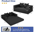 Comax Futon Sofa Bed  4   in   1 Convertible Sofa Bed  Folding Boneless Couches For