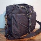 Filson Dryden Briefcase     Black Nylon Laptop Bag     Discontinued Rare