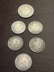 Lot Of 16 Coin Silver Foreign Coins Money Various Dates 2 4 Oz Total