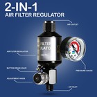 Air Compressor Regulator   Water Separator With Gauge  Ai303-r1 Air Filter Fo   