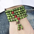 1pc 108 Sandalwood Prayer Bead Bracelet Buddhist Meditation Malas-necklace 8mm