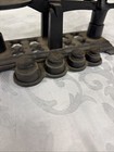 Vintage Cast Iron Balance Scale With Four Weights