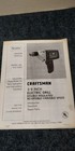Original Owners Manual Sears Craftsman 315 10491 Cord Drill  Parts List