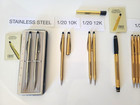 Cross Pen And Pencil 1 20 10k 12k  14k Gf Stainless Lot Of 11 Pens Pencils
