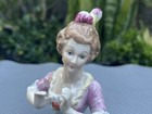 Antique 5  China Half Doll Pincushion Hands Away - Germany