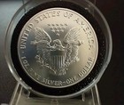 1992 American Silver Eagle Mint State  1 Oz 999 Fine Silver In Capsule Nice   