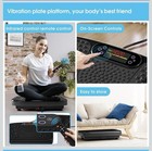 Black Vibration Plate Exercise Machine