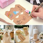 100pcs Gift Tags With String Attached  1 7 X 2 8 Inch Kraft Paper Hang Tags F   
