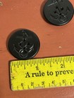 Vintage Black Anchor And Rope Military Uniform Pea Coat Buttons 1 1 8 In 4 Hole