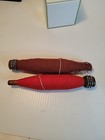  Wooden Bobbin Spool Original Thread Industrial Textile Mill Spindle Lot Of 2