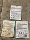 Lot Of 3 Vintage Vogart Iron On Repeat Transfer Patterns 122 147 222