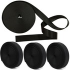 2-10 Roll 1 Inch Wide Black Nylon Heavy Duty Webbing Strap Hot     22-110 Yards   