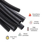 Black Pvc Insulation Sleeves For Electrical Wire Protection Durable   Flexible