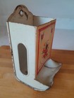 Vintage Tin Metal Farmhouse Kitchen Match Box Holder Wall Mount 6    Flower