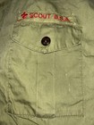 Vintage Olive Green Bsa Boy Scout Short Sleeve Uniform Shirt   15