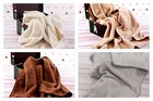 Sale  Woolmark Merino Pure Wool Blanket Natural Sofa Bed Throw Cover All Sizes