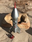 Astro Mfg Guided Missile Rocket Coin Bank W  Pinnacle   Key Mint 1st Seneca Bank