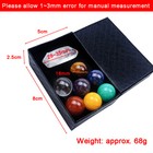 7 Chakra Stones Sphere Ball Reiki Healing Natural Gem Hexagonal Crystal Set Gift