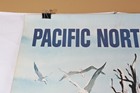 Rare Pacific Northwest  Go Greyhound Travel Poster  1960s  Original  38x28  Vg 