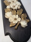 Large Midcentury Vintage Syroco Floral Wall Plaque 1974  3390