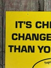 Vintage Pennzoil    it   s Cheaper To Change Your Oil    Gas Station Advertising Sign