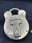 Antique Brass Jared Admiralty No 1 Padlock Lever Lock Jas Morgan W Keys Working