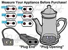 Replacement Power Cord For Vtg Universal Electric Toaster W  1 2  Spaced Prongs