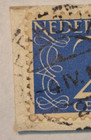 Netherlands Postage   2   Blue Stamp   Posted used   C 1955   A04