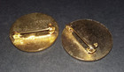Jimi Hendrix Vintage Gold Tone Enameled Pins  2 Different  1  Diameter