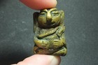 Thai Buddha Amulet  Bronze Old Ancient Ayutthaya Monk Wealth Protection