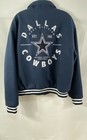 Ultra Game Men s Nfl Dallas Cowboys Navy Blue Varsity Jacket Embroidered Size L