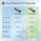 Trendnet Te100-mgbs20 Mini-gbic Multi-mode 100-base-lx Lc Module  20km 