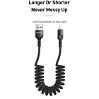 Coiled Iphone Fast Charger Cable Data Cord For Apple Iphone 14 13 12 11 Pro Max