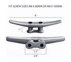 8  Dock Cleat  Weatherproof Galvanized Cast Iron Boat Cleat Tie Dow    Fast Ship