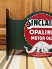Sinclair Gas Oil Flange Sign Sold Here Doubled Sided Vintage Style Wall Decor
