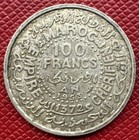 Morocco 1372  1953  Silver 100 Francs  Mohammed V  Y  52