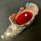 Vintage - Victorian Style Shoe Pin Cushion - Cast Metal