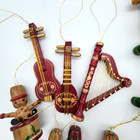 Vintage Russ Berrie   Co Wooden Christmas Ornament Lot Of 19