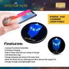 Doctor Who Tardis Qi Wireless Charger With Illuminated Tardis Or 2a Usb