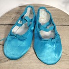 Toddler Girls Ballet Dance Split-sole Torquise Slipper 6 75in Shoes Elastic Pull