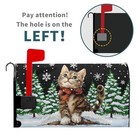 Winter Cat Mailbox Cover Magnetic Large Size 25 5x21 Inch Winter Cat Kitten
