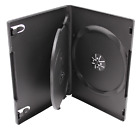 Standard Black Dvd 3-disc Replacement Case 14mm Premium Movie Storage Shell Case