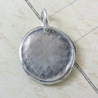 St Benedict Cross Wax Seal Medal - Sterling Silver Antique Replica