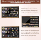 Challenge Coin Display Case  27 6 x 18 1 lockable Military Coin Holder With Remo