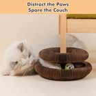 Magic Organ Cat Scratching Board     Foldable Interactive Cat Toy With 2 Bell Ba