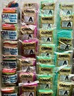 Lots 95 Caron  Columbia Minerva Latch Hook Precut Vtg Multi Color Rug Yarn Bags